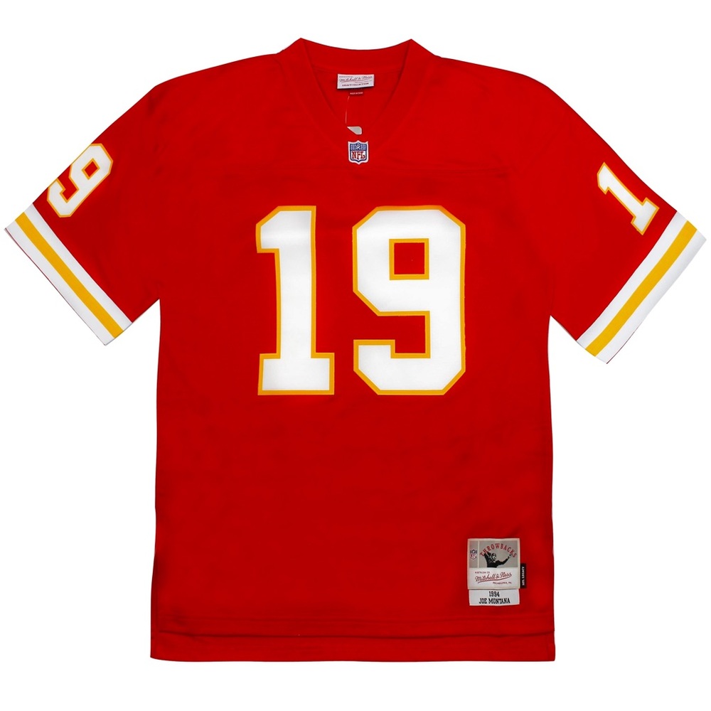 Mitchell & Ness JOE MONTANA 75th NFL Season! KC Chiefs! Authentic embroidery